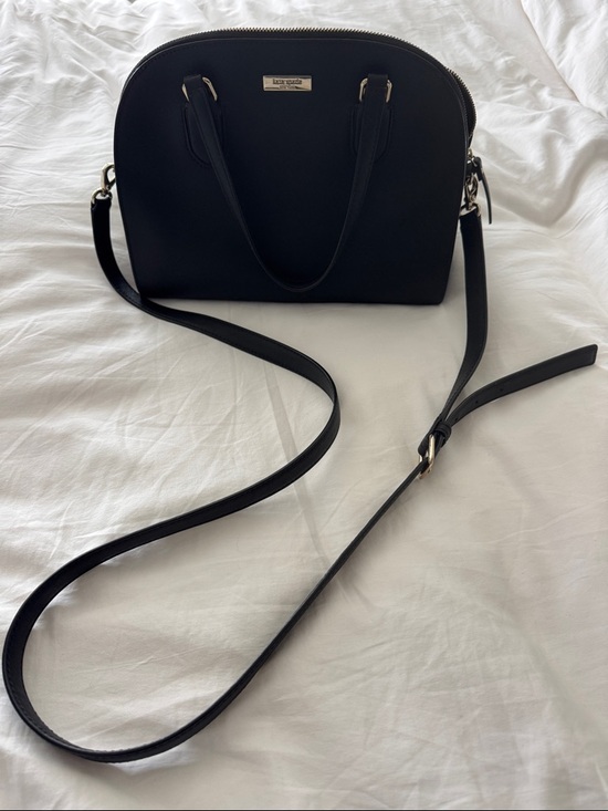 kate spade Handbags - Kate Spade Black Dome Crossbody Bag with Gold Hardware